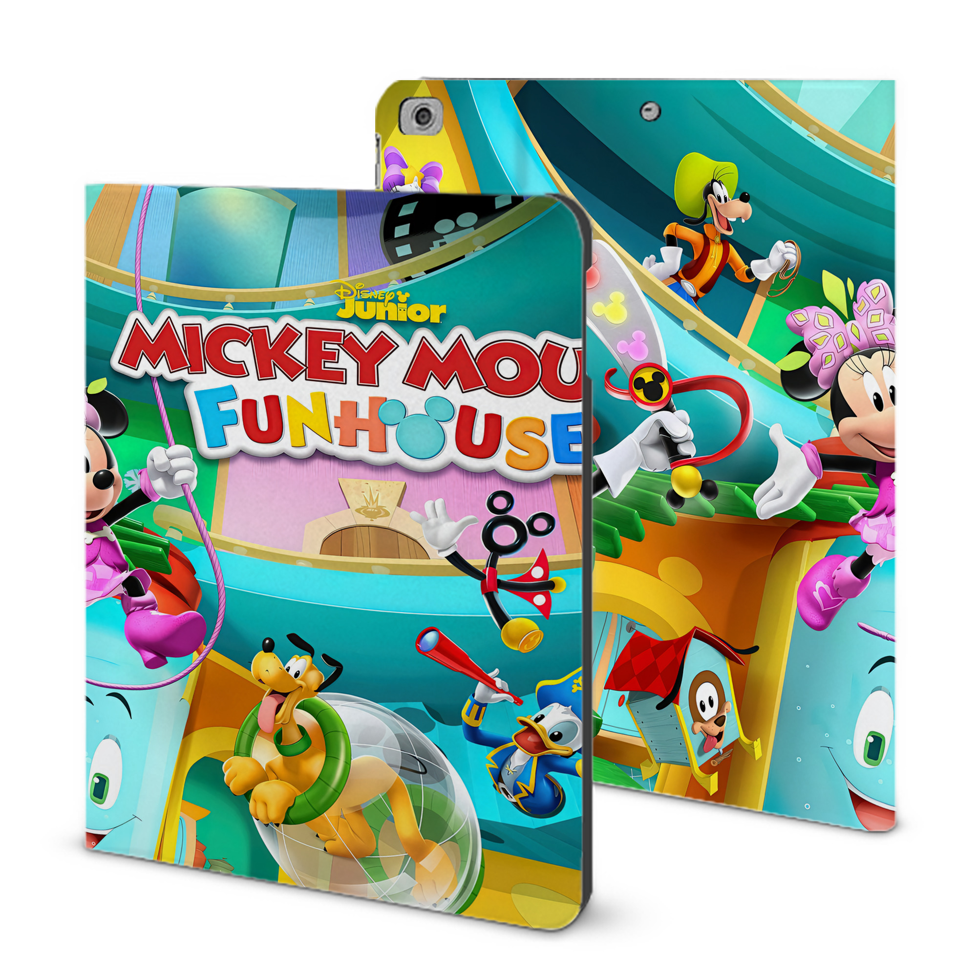 （画像用） ミッキーマウス Mickey Mouse IPad ケース ブック型 PUレザー TPU 耐衝撃 軽量 薄型 ペン収納なし 全面保護 IPad 各モデル対応